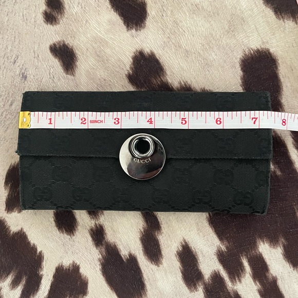 Gucci Black Canvas Bifold wallet - Picture 10 of 11